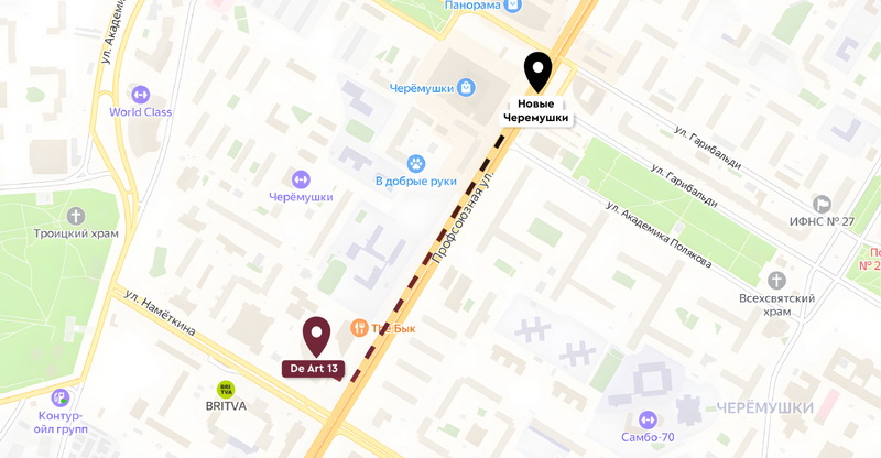 карта маршрута