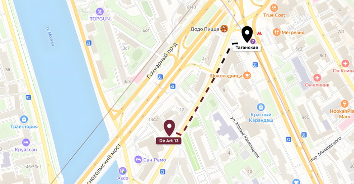 карта маршрута