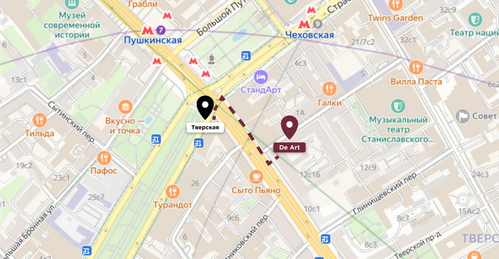 карта маршрута